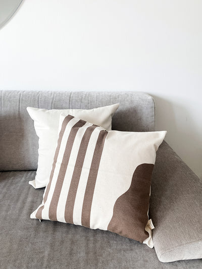 GIA organic cotton cushion cover, latte factory, 50 x 50 cm