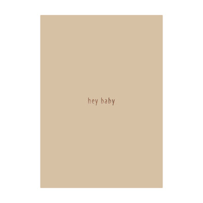 HEY BABY postcard