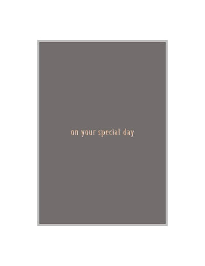 ON YOUR SPECIAL DAY onnittelukorttipaketti, 4 kpl - xeraliving