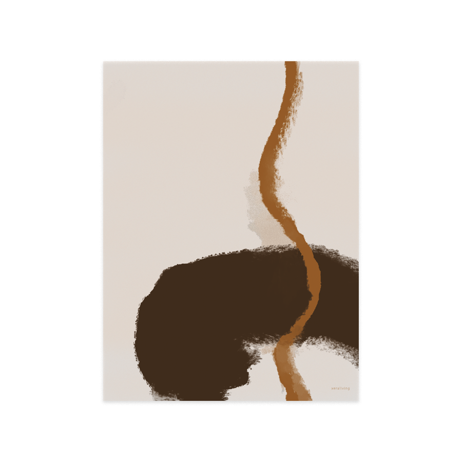 OSTRICH IN THE DESERT cellulose art piece, 30 x 40 cm